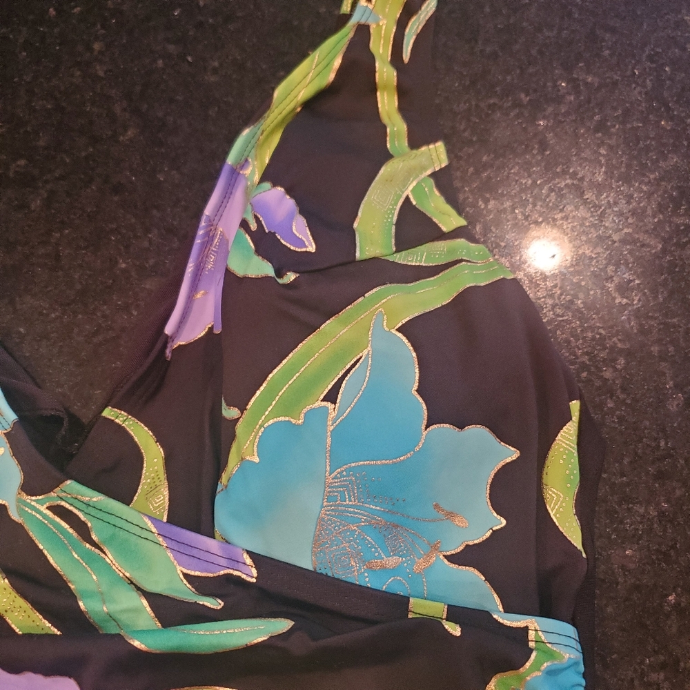 Longitude Womens 1 piece swimsuit 22W - Picture 4 of 10